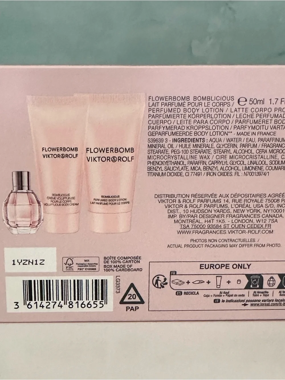 Viktor & Rolf Flowerbomb Bombilicipus Body Cream, Lotion & Fragrance Gift Set